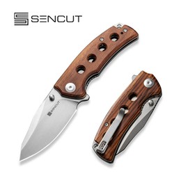 Nóż składany Sencut Excalis Guibourtia Wood, Satin 9Cr18MoV Knife (S23068-4)