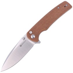 Nóż składany Sencut Sachse Brown Micarta, Satin 9Cr18MoV (S21007-3)