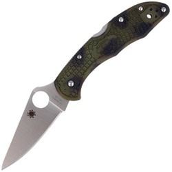 Nóż składany Spyderco Delica 4 FRN Zome Green, Plain VG-10 (C11ZFPGR)