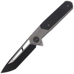 Nóż składany WE Knife Arsenal Gray Titanium / Black G10, Black Stonewashed / Satin by Ostp Hel (WE20073-3)