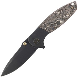 Nóż składany WE Knife Nitro Mini Black Titanium / Copper Foil Carbon Fiber, Black Stonewashed CPM 20CV by Peter Carey (WE22015-2)