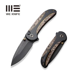 Nóż składany WE Knife Zizzit Black Titanium/Cooper Carbon Fiber, Black Stonewashed CPM 20CV (WE23031-1)