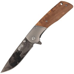 Nóż składany myśliwski Herbertz CJH motyw 3D Niedżwiedż Olive Wood, Titanium Coated (44161 - 55010)