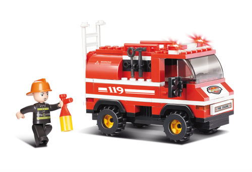 Klocki Sluban Fire mała ciężarówka strażacka (M38-B0276)