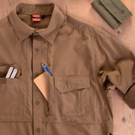Koszula taktyczna Pentagon Plato LS, Ranger Green (K02019-06RG)