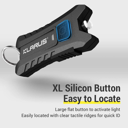 Latarka Klarus 40lm, Li-ion Battery / 120mAh USB Keychain Light (Mi2 Mi2 OBSIDIAN BLACK)