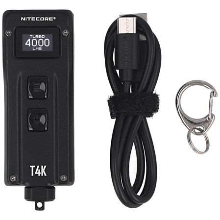 Latarka brelok NiteCore 4000lm, Li-ion Battery / 1000mAh Keychain Light (T4K)