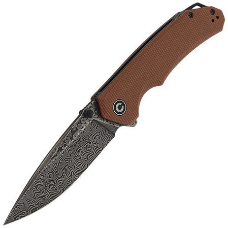 Nóż CIVIVI Brazen Brown Micarta, Black Damascus (C2102DS-1)