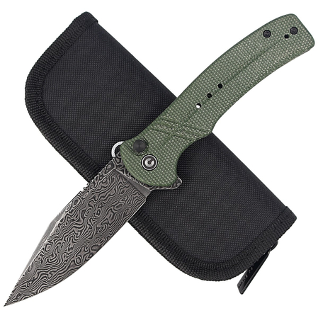Nóż CIVIVI Cogent Green Micarta, Black Damascus (C20038D-DS1)