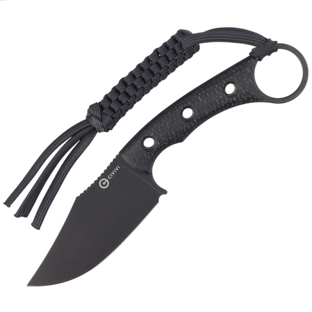 Nóż Civivi Midwatch Black Burlap Micarta, Black Stonewashed N690 (C20059B-1)