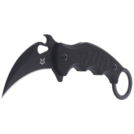Nóż FOX Karambit Fixed G10 Black, Black Idroglider (FX-598)