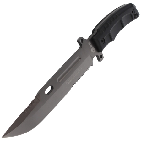 Nóż K25 Tactical Black SFL, Titanium Coated z krzesiwem (31831)