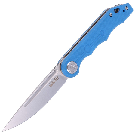 Nóż Kubey Knife Mizo, Blue G10, Satin 14C28N by Tiguass (KU2101B)