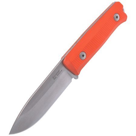 Nóż LionSteel Bushcraft G10 Orange, Stone Washed (B40 GOR)