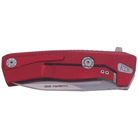 Nóż LionSteel ROK Aluminium Red, Satin Finish (ROK A RS)