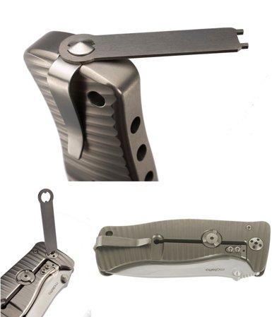 Nóż LionSteel SR1 Titanium Grey, Satin Blade (SR1 G)