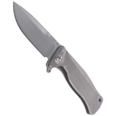 Nóż LionSteel SR11 Titanium Grey, Satin Blade (SR11 G)
