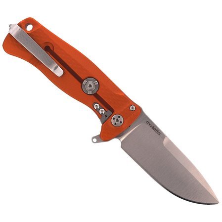 Nóż LionSteel SR22A Aluminum Orange, Satin Blade (SR22A OS)