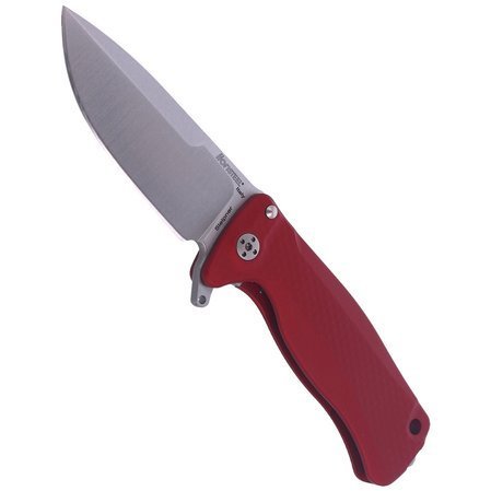 Nóż LionSteel SR22A Aluminum Red, Satin Blade (SR22A RS)