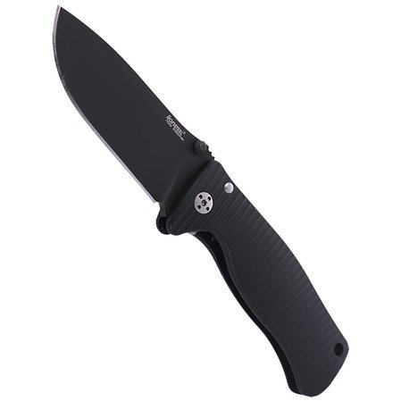 Nóż LionSteel SR2A Aluminum Black, Black Blade (SR2A BB)