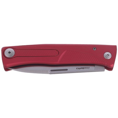 Nóż LionSteel Thrill Aluminium Red, Satin Blade (TL A RS)