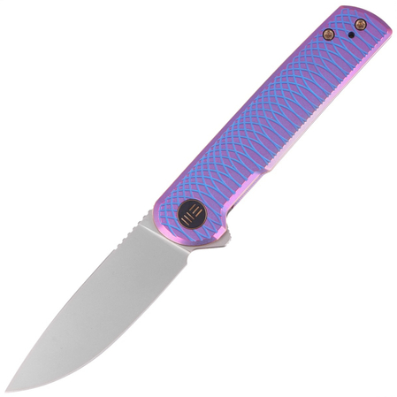 Nóż WE Knife Charith LE No 90/210 Ripple Pattern Purple Titanium, Silver Bead Blasted CPM 20CV (WE20056-2)