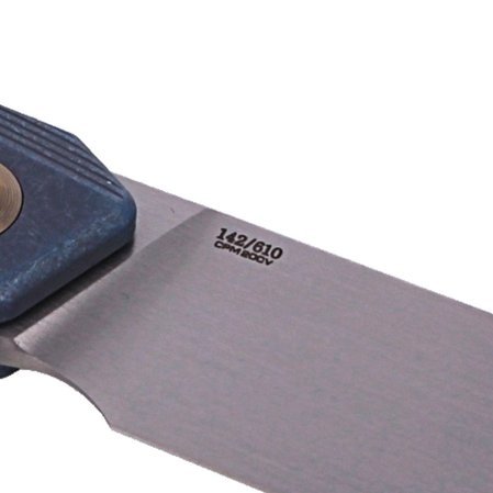 Nóż WE Knife Seer LE No 142/610 Blue Titanium, Rubber Silver (WE20015-2)