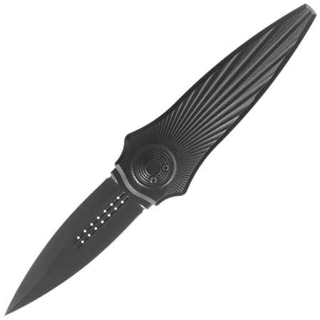 Nóż grawitacyjny Paragon Warlock Tapered StarBurst Black Aluminium, Cerakote Black CPM S35VN (WLOCX-TSB-B-DO-CB)