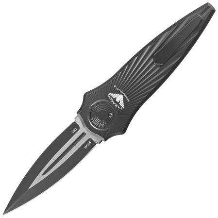 Nóż grawitacyjny Paragon Warlock-X Tapered StarBurst Black Aluminium, Two-Tone CPM S35VN (WLOCX-TSB-B-DG-B2T)