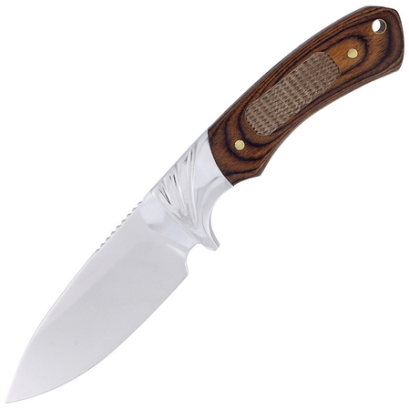 Nóż myśliwski Martinez Albainox Brown Micarta, Mirror Finish (32272)