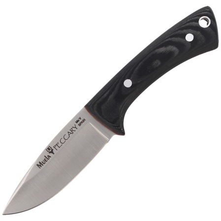 Nóż na szyję Muela Black Micarta Neck Knife, Satin 1.4116 (PECCARY-8M)