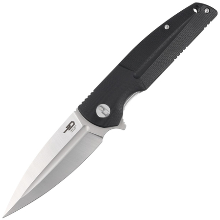 Nóż składany Bestech Fin Black G10, Satin 14C28N (BG34A-1)