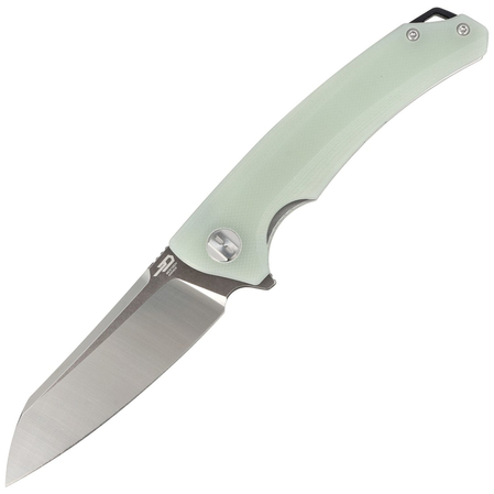 Nóż składany Bestech Texel Transparent G10, Grey Titanized/Satin D2 by A Purvis Blades (BG21B-2)