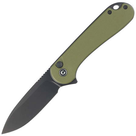 Nóż składany Civivi Button Lock Elementum II OD Green G10, Black Stonewashed Nitro-V (C18062P-3)