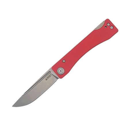 Nóż składany Kubey Akino Red G10, Beadblasted 14C28N by Tiguass (KU2102F)