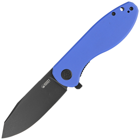 Nóż składany Kubey Knife Master Chief Blue G10, Blackwashed AUS-10 by Keanu Alfaro (KU358G)