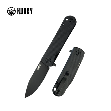 Nóż składany Kubey NEO Black G10, Blackwashed AUS-10 by Keanu Alfaro (KU371B)