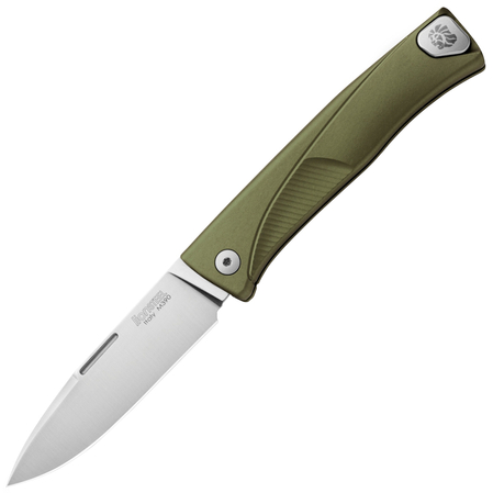 Nóż składany LionSteel Thrill Green Aluminium, Satin M390 by Molletta (TL A GS)