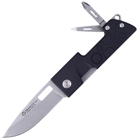 Nóż składany/Multi-Tool Maserin D-Dut 214 Black Aluminium, Stonewashed 440C by Bonus (214/N)