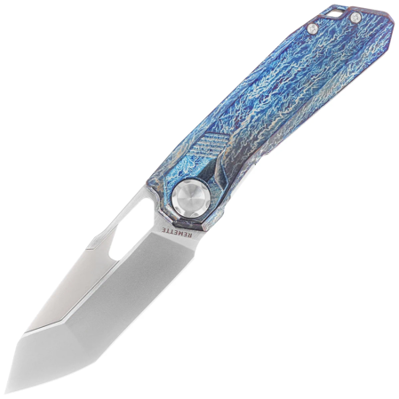 Nóż składany Remette Peregrine Falcon Lightning Storm  Titanium, Hand Grinding Pearlescent M390 (RTT1-T)