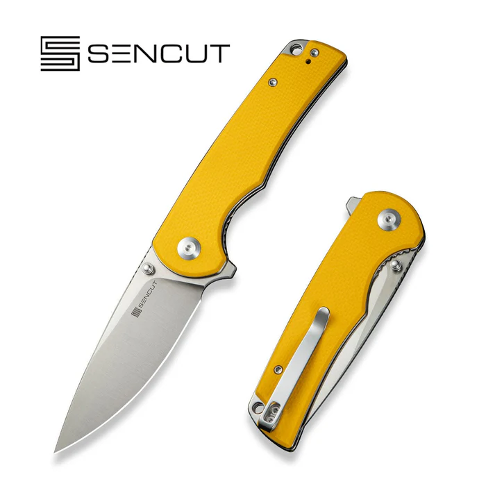 Nóż składany Sencut Praktisk Yellow G10, Satin 9Cr18MoV (S24019-2)