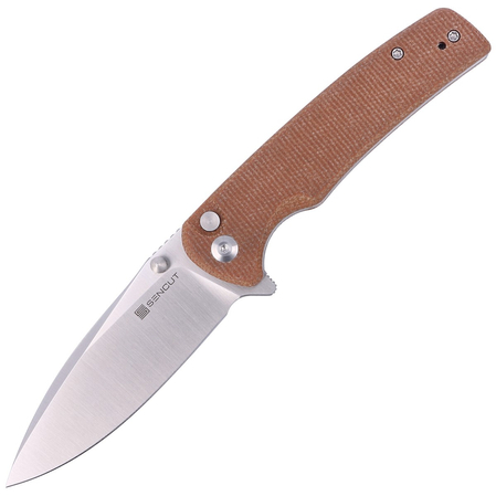 Nóż składany Sencut Sachse Brown Micarta, Satin 9Cr18MoV (S21007-3)