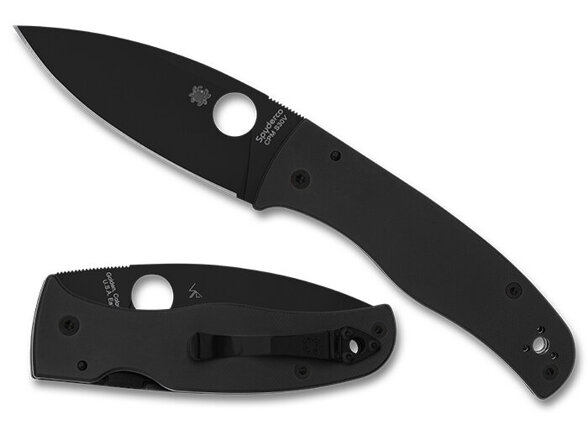 Nóż składany Spyderco Bodacious, Black G10, Black DLC CPM S30V by Sal Glesser (C263GPBK)