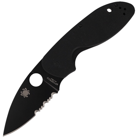 Nóż składany Spyderco Efficient G-10 Black / Black Blade Combination (C216GPSBBK)