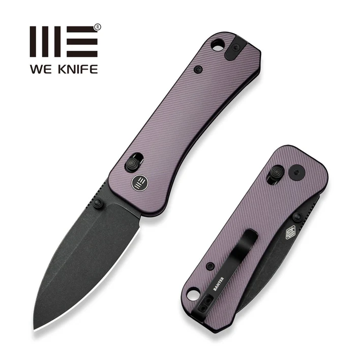 Nóż składany WE Knife Banter 2 Purple Aluminium, Black Stonewashed S35VN by Ben Petersen (WE23075-2)