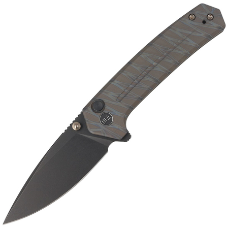 Nóż składany WE Knife Culex Tiger Stripe Pattern Flamed Titanium, Black Stonewashed CPM 20CV (WE21026B-7)