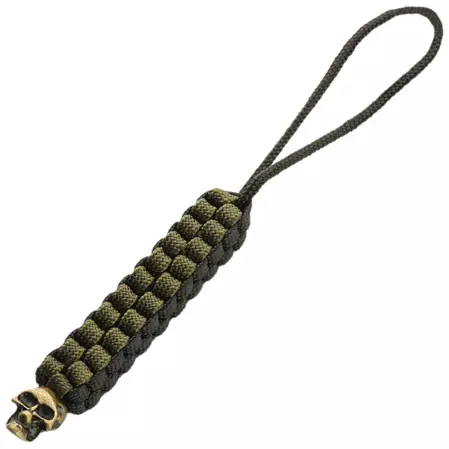 Przywieszka do noża M-Tac Cuboid Skull Black/Olive paracord (10285201)