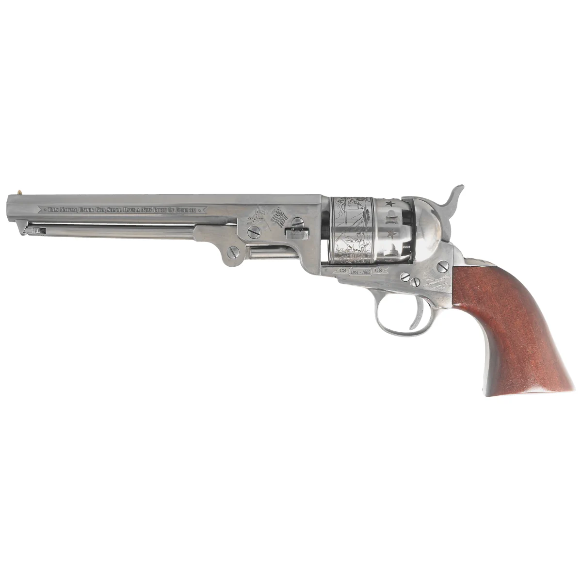 Rewolwer Pietta 1851 Colt Navy Yank Steel London Gettysburg Old Silver .44 (YAL44ST/OS/GTS)