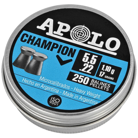 Śrut Apolo Champion 5.5 mm, 250 szt. 1.10g/17.0gr (19501)