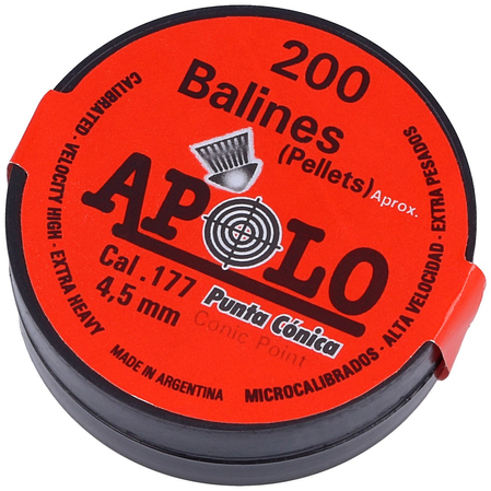 Śrut Apolo Conic 4.5 mm, 200 szt. 0.46g/7.1gr (10005)